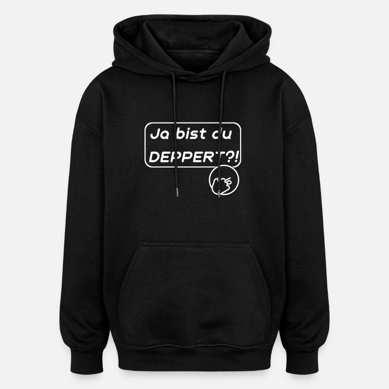 Deppert - Oversized Unisex Hoodie - Schwarz