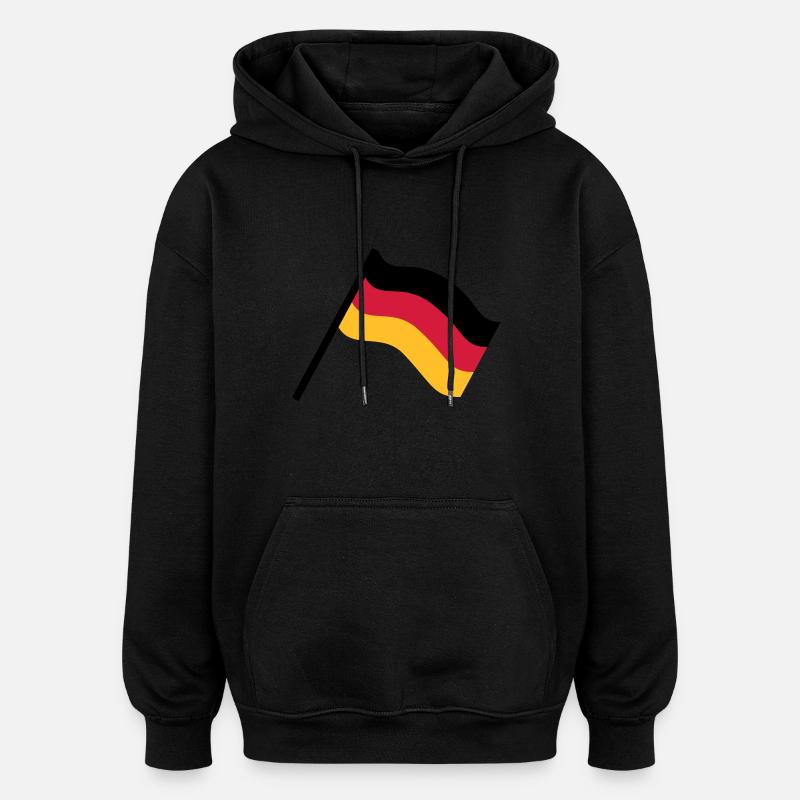 Germany flag - Oversized Unisex Hoodie - black