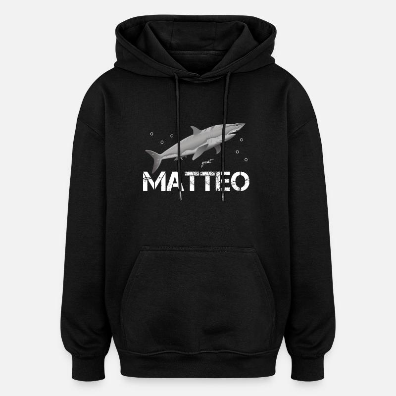 Matteo Anniversaire Matteo - Sweat à capuche oversize unisexe - noir