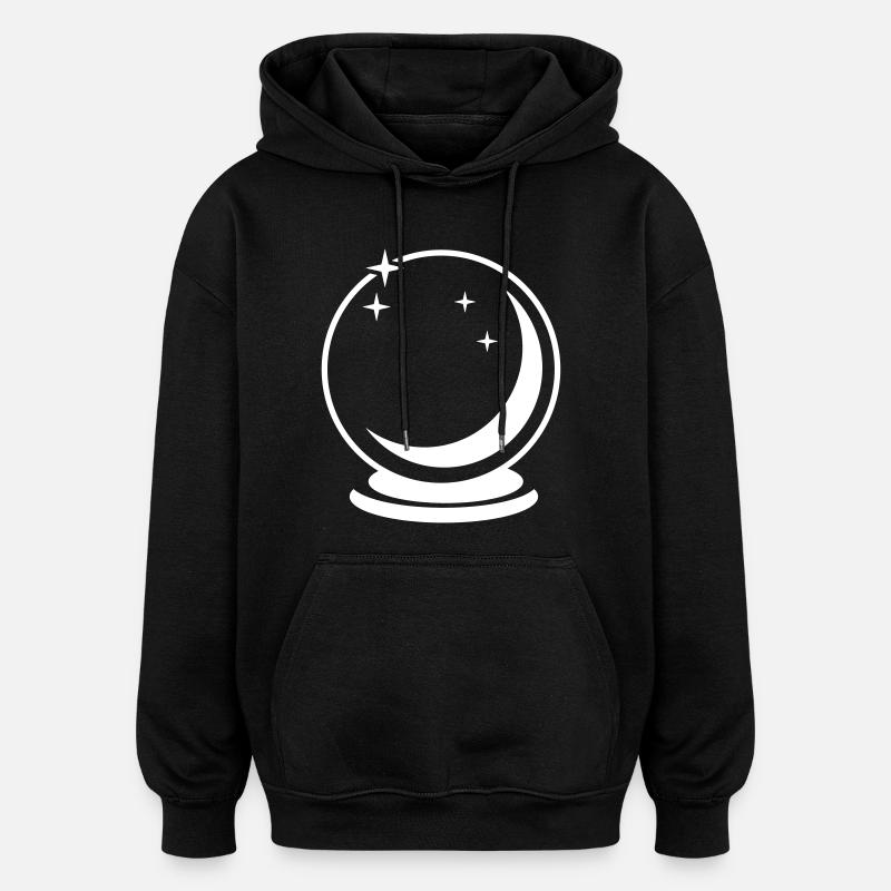 glass sphere - Oversized Unisex Hoodie - black