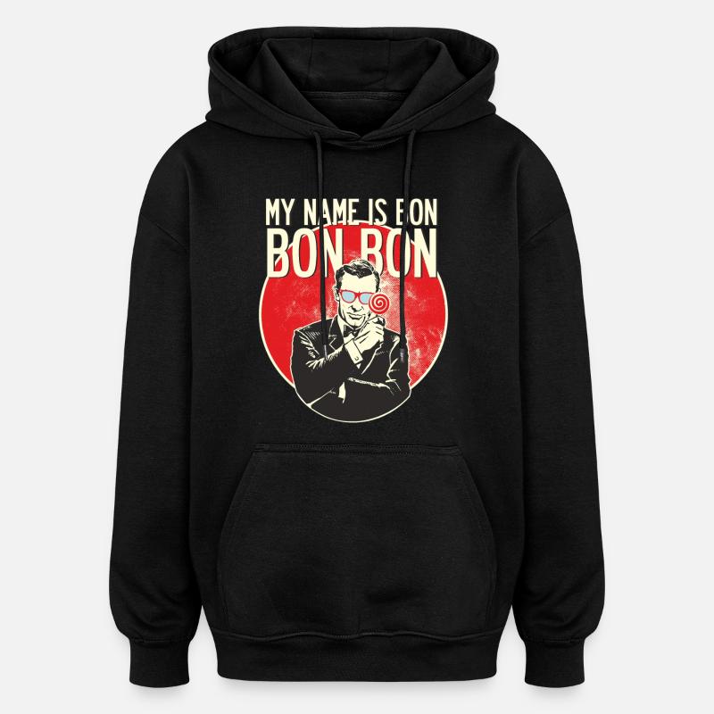 random Mix Bon Bon - Oversized Unisex Hoodie - Schwarz