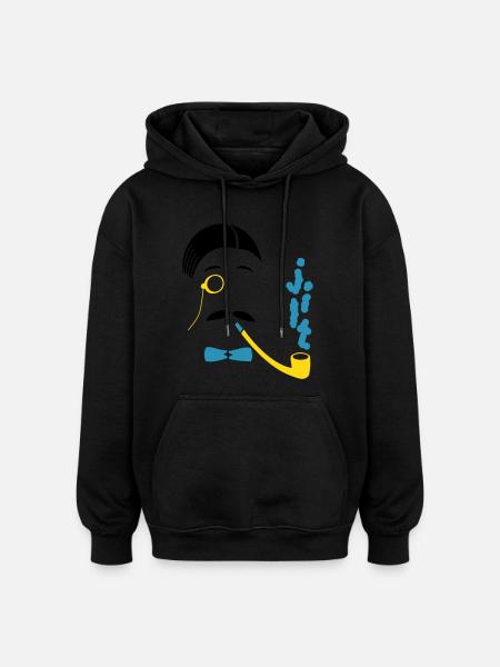 Sir Smoke-A-Lot - Oversized Unisex Hoodie - black