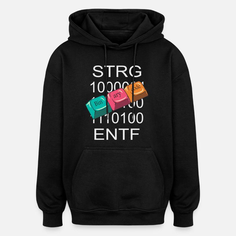 Computer Nerd - Oversized Unisex Hoodie - Schwarz