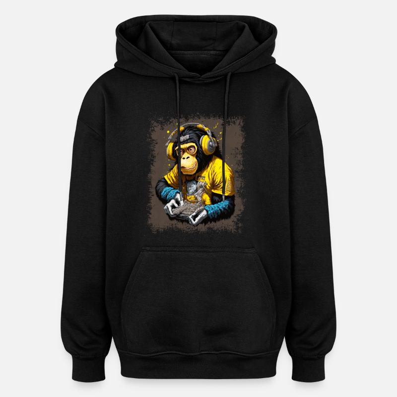 DJ Affe - Oversized Unisex Hoodie - Schwarz