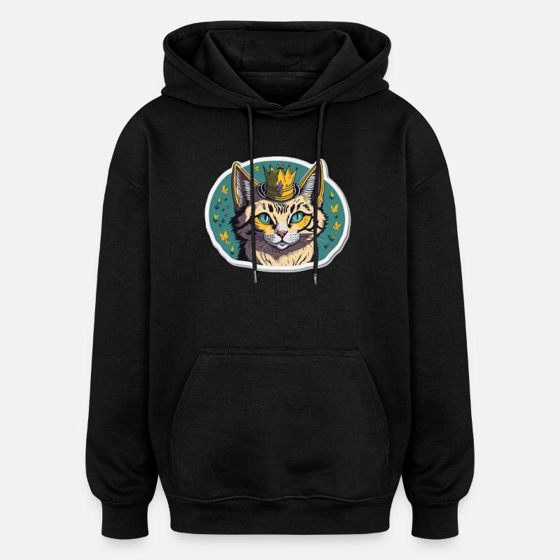 Prinzessin - Oversized Unisex Hoodie - Schwarz