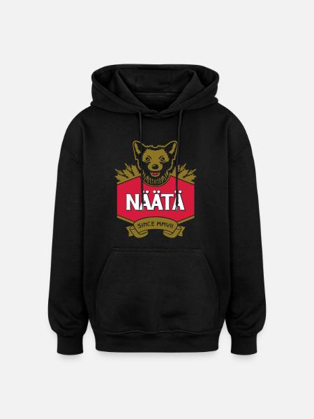 Näätä T-paita - Oversized Unisex Hoodie - black