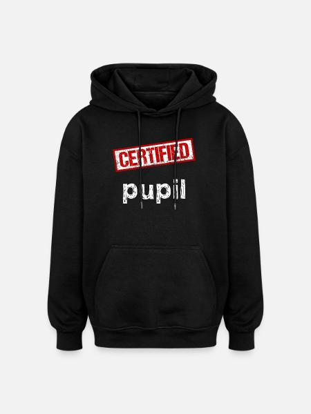 Élève - Sweat à capuche oversize unisexe - noir
