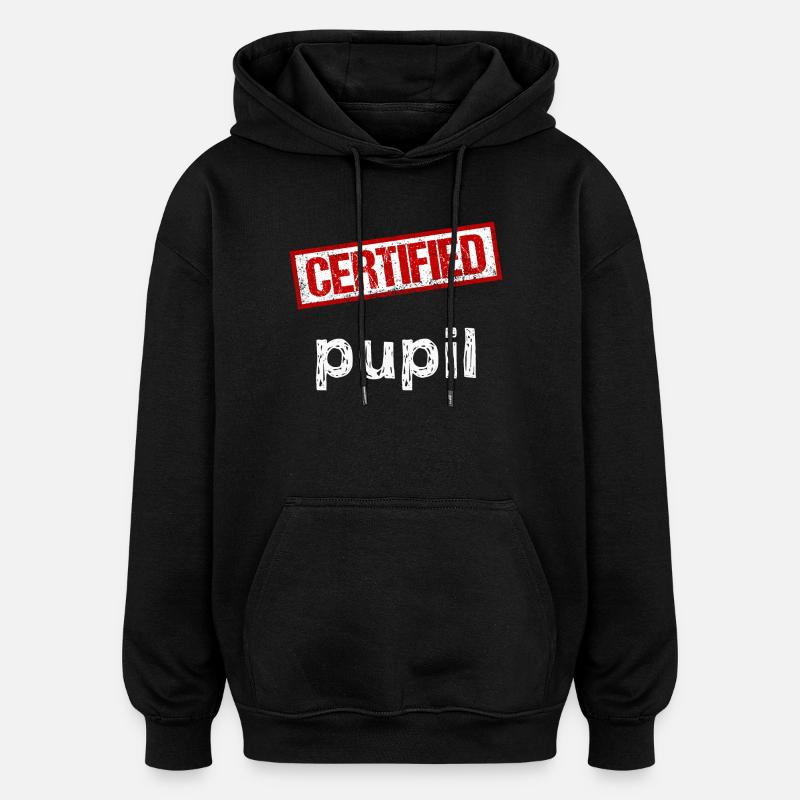 Élève - Sweat à capuche oversize unisexe - noir