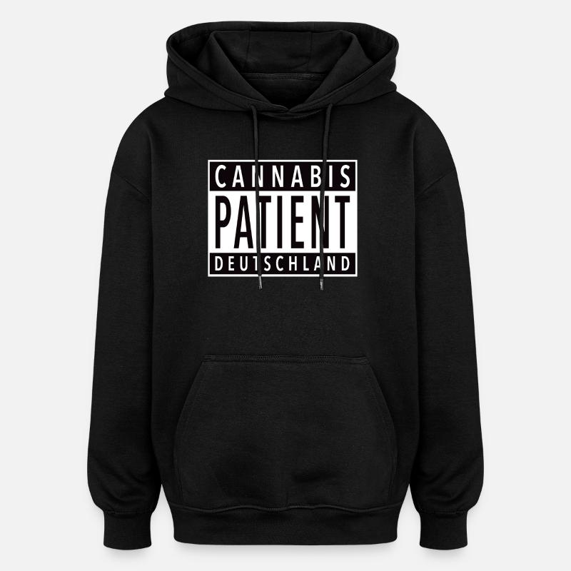 Cannabis Patient Deutschland - Oversized Unisex Hoodie - Schwarz