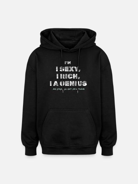 Boolean Joke – Funny Dev Tee - Oversized Unisex Hoodie - black