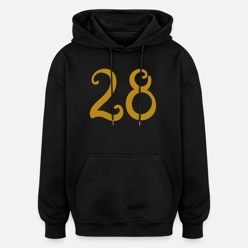 28 - Oversized Unisex Hoodie - black
