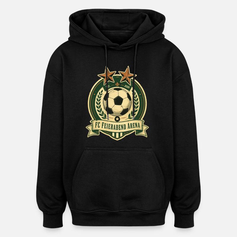 FC Feierabend Arena - Oversized Unisex Hoodie - Schwarz