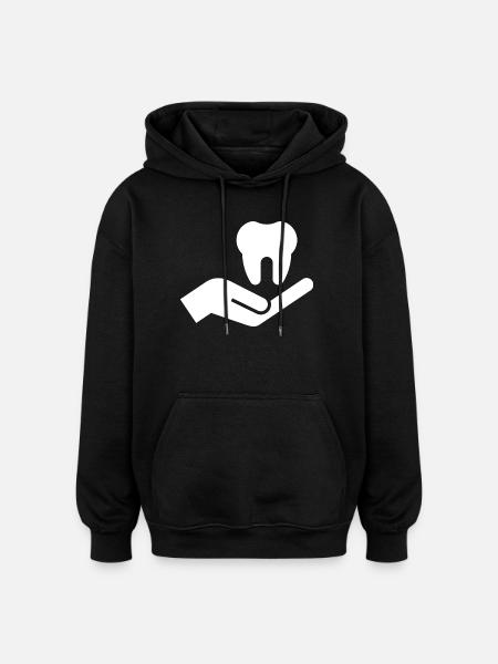 Dentist, Dentist, Dental Practice - Oversized Unisex Hoodie - black