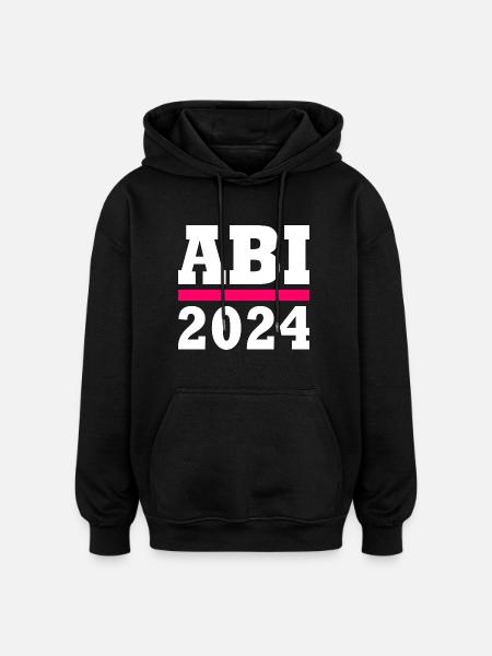 Abi 2024 - Oversized Unisex Hoodie - Schwarz