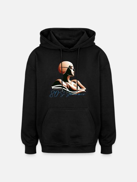 Swimmer - Oversized Unisex Hoodie - black