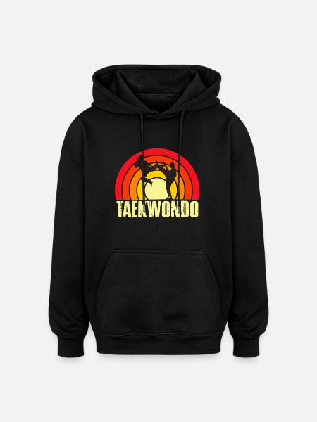 Taekwondo - Oversized Unisex Hoodie - black