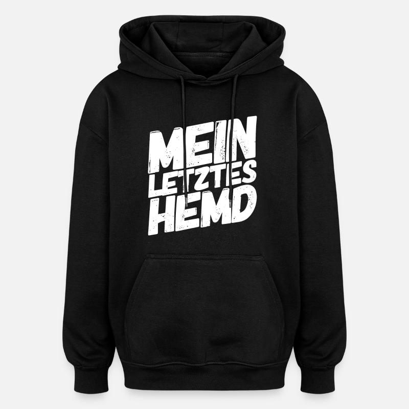 Ma dernière chemise - Sweat à capuche oversize unisexe - noir