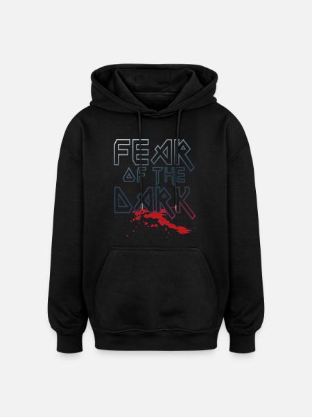 Fear Of The Dark - Sweat à capuche oversize unisexe - noir