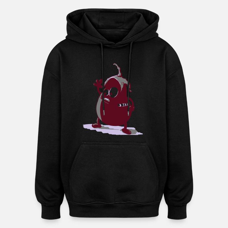 tête matsch - Sweat à capuche oversize unisexe - noir
