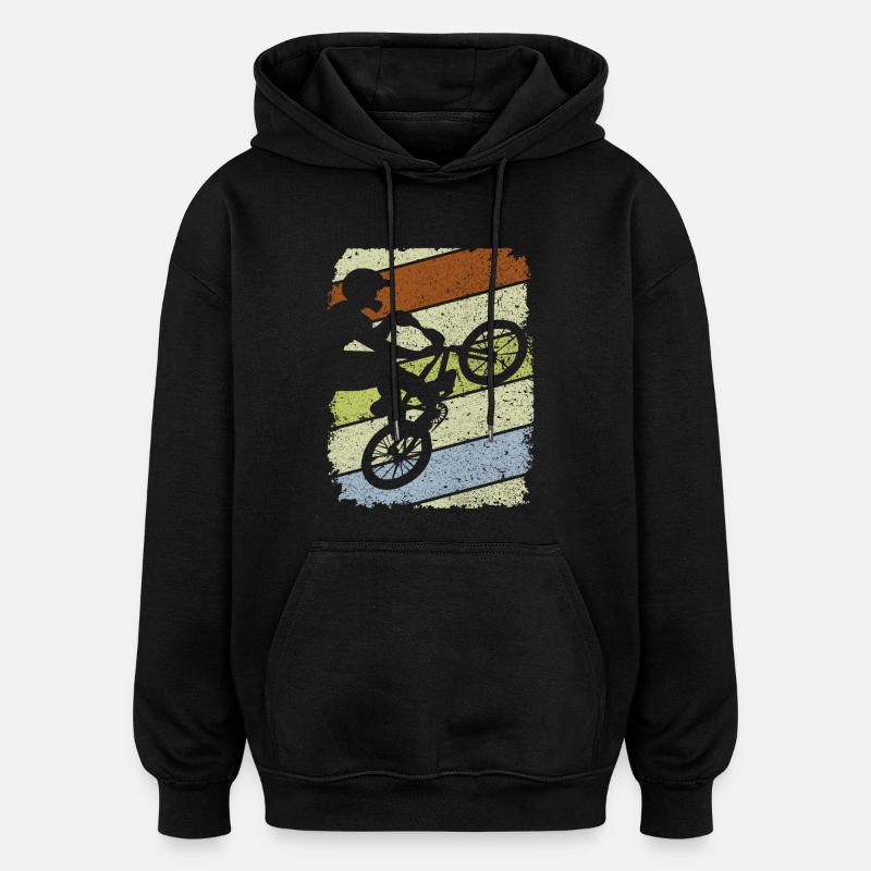Bmx / BMX / bmx - Sweat à capuche oversize unisexe - noir