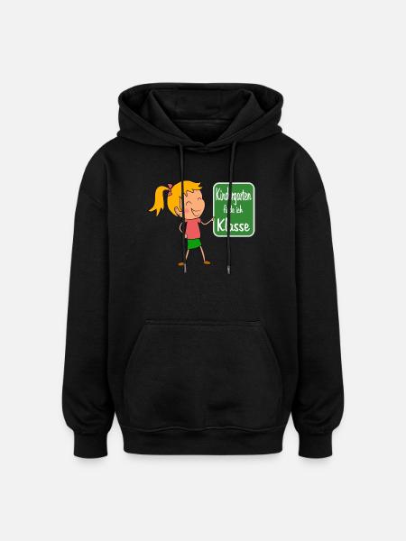 Kindergarten - Oversized Unisex Hoodie - Schwarz