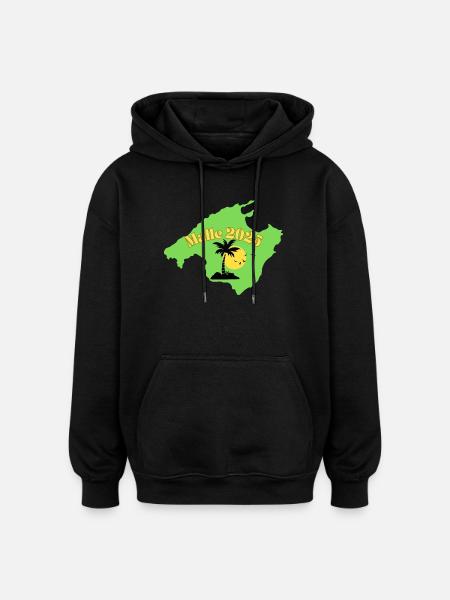 Malle 2025 - Oversized Unisex Hoodie - Schwarz