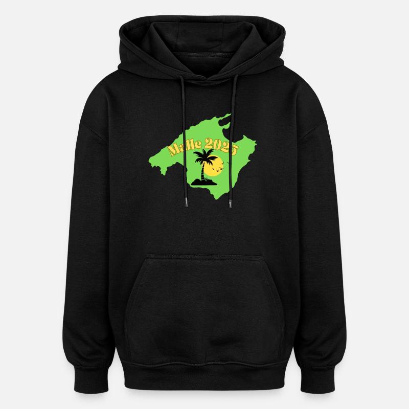 Malle 2025 - Sweat à capuche oversize unisexe - noir
