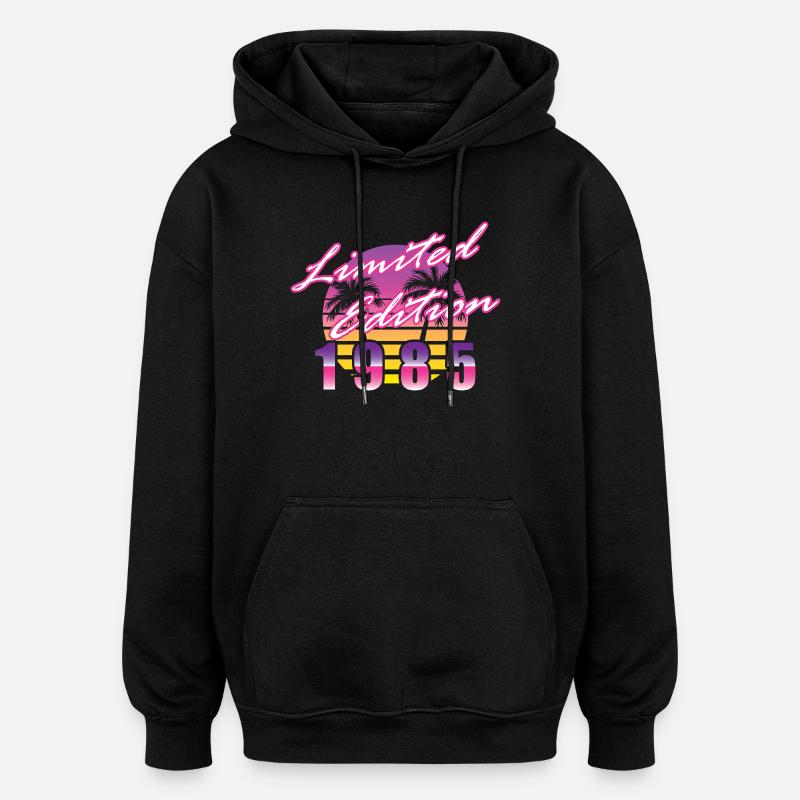 40ème Anniversaire Edition Limitée 1985 - Sweat à capuche oversize unisexe - noir