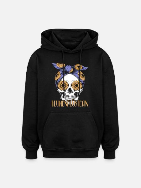 Flower Whisperer - Garden - Oversized Unisex Hoodie - black