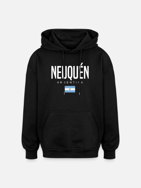 Neuquén Argentina Argentinian - Oversized Unisex Hoodie - black