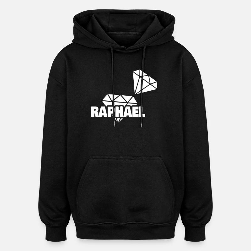 Raphael - Oversized Unisex Hoodie - Schwarz