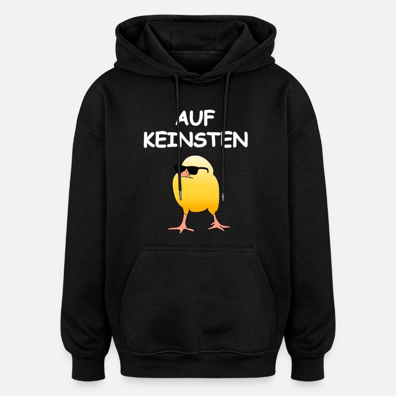 Sur aucune fille - Sweat à capuche oversize unisexe - noir