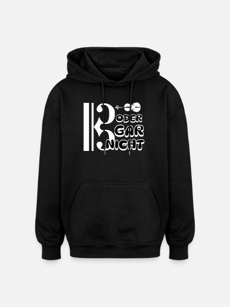 Bratsche - Bassschlüssel oder gar nicht - Oversized Unisex Hoodie - Schwarz