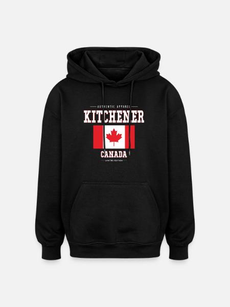 Kitchener - Oversized Unisex Hoodie - black