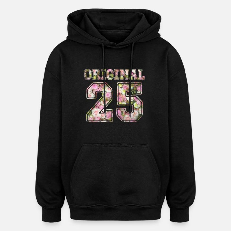 Original 25 - Oversized Unisex Hoodie - black
