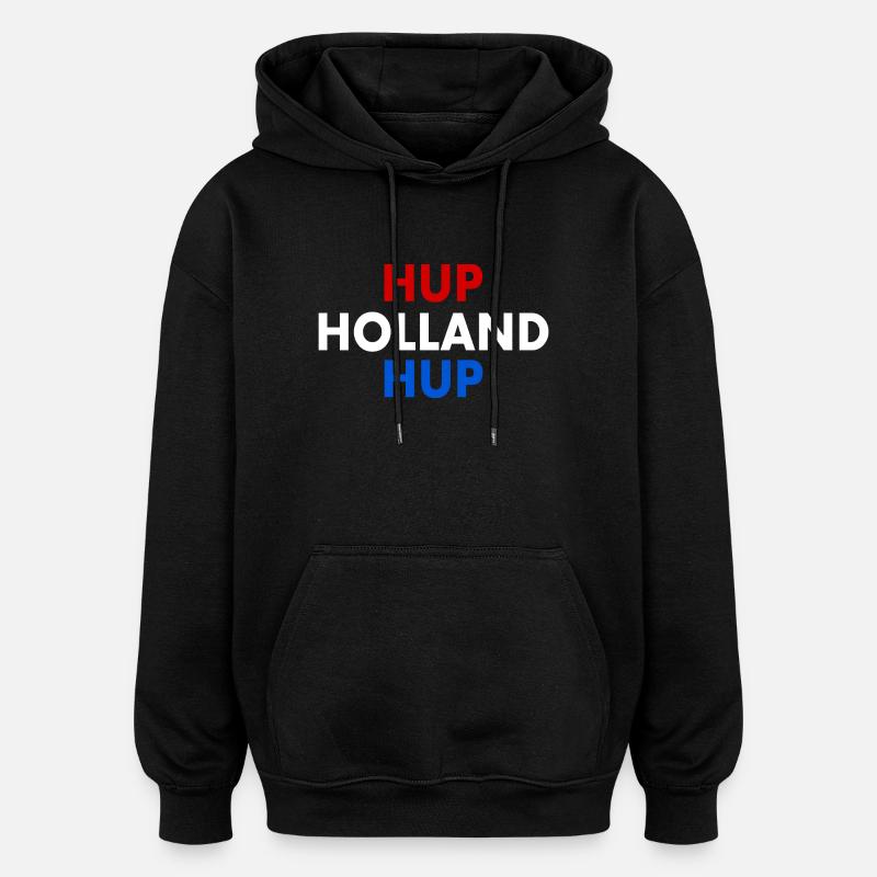 Hup holland hup - Sweat à capuche oversize unisexe - noir
