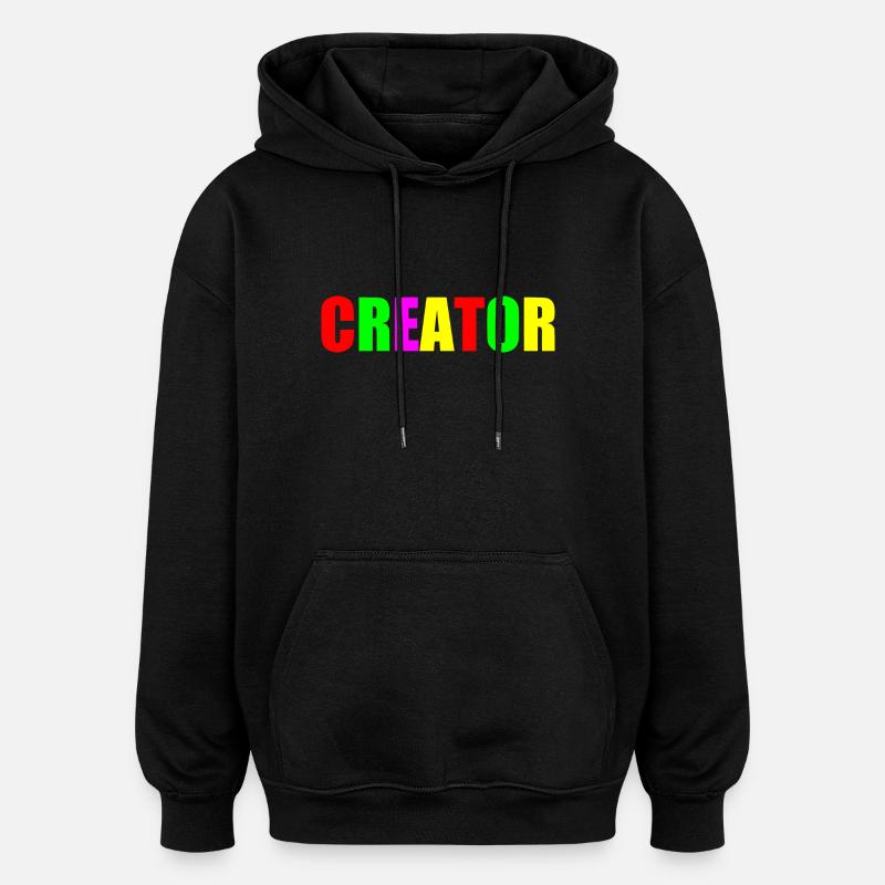 Creator - Oversized Unisex Hoodie - black