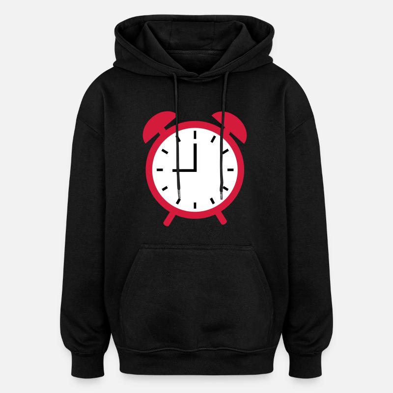 Réveil - Sweat à capuche oversize unisexe - noir