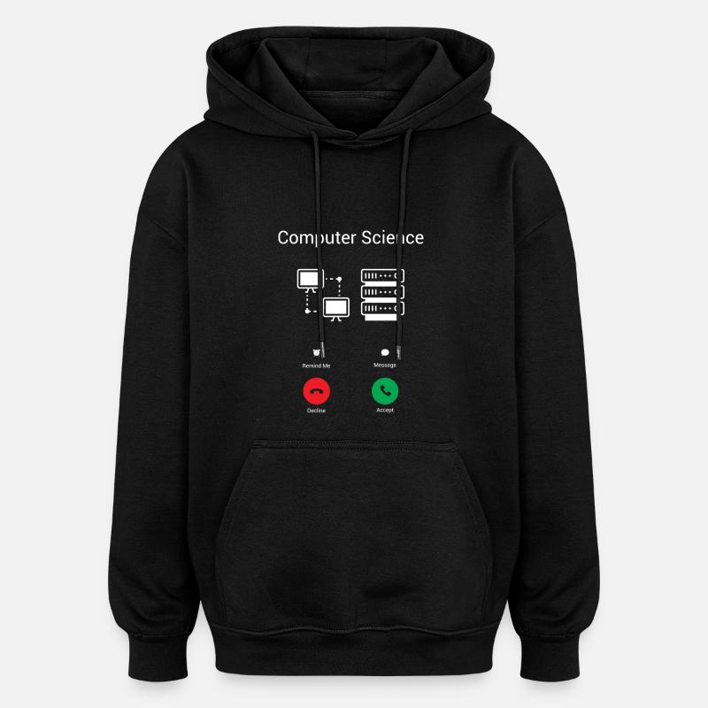 Les appels de PC - Sweat à capuche oversize unisexe - noir
