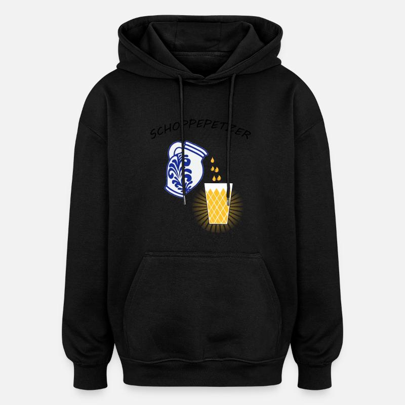 SCHOPPEPETZER - 100% du cidre - Sweat à capuche oversize unisexe - noir