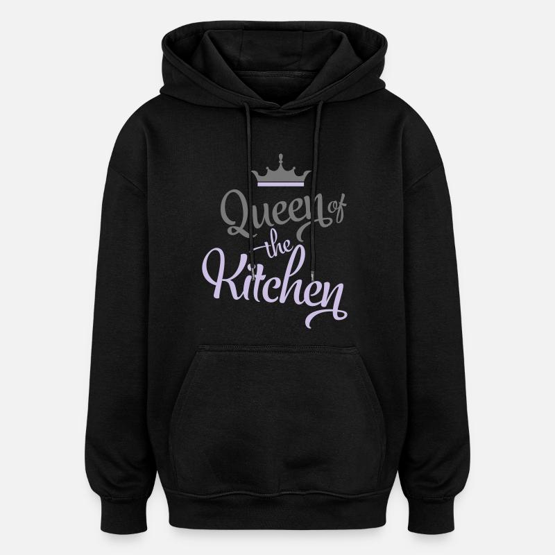 Cuire - Sweat à capuche oversize unisexe - noir