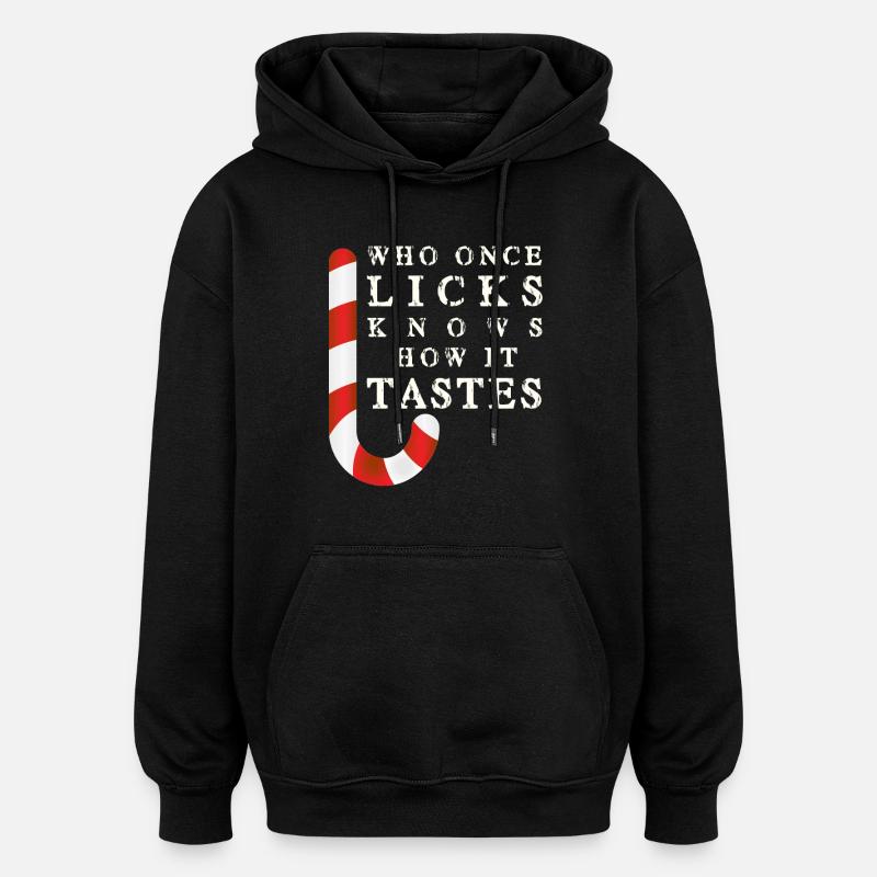 slogan drôle de Noël - Sweat à capuche oversize unisexe - noir