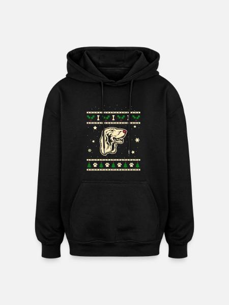 Setter cadeau de Noël - Sweat à capuche oversize unisexe - noir