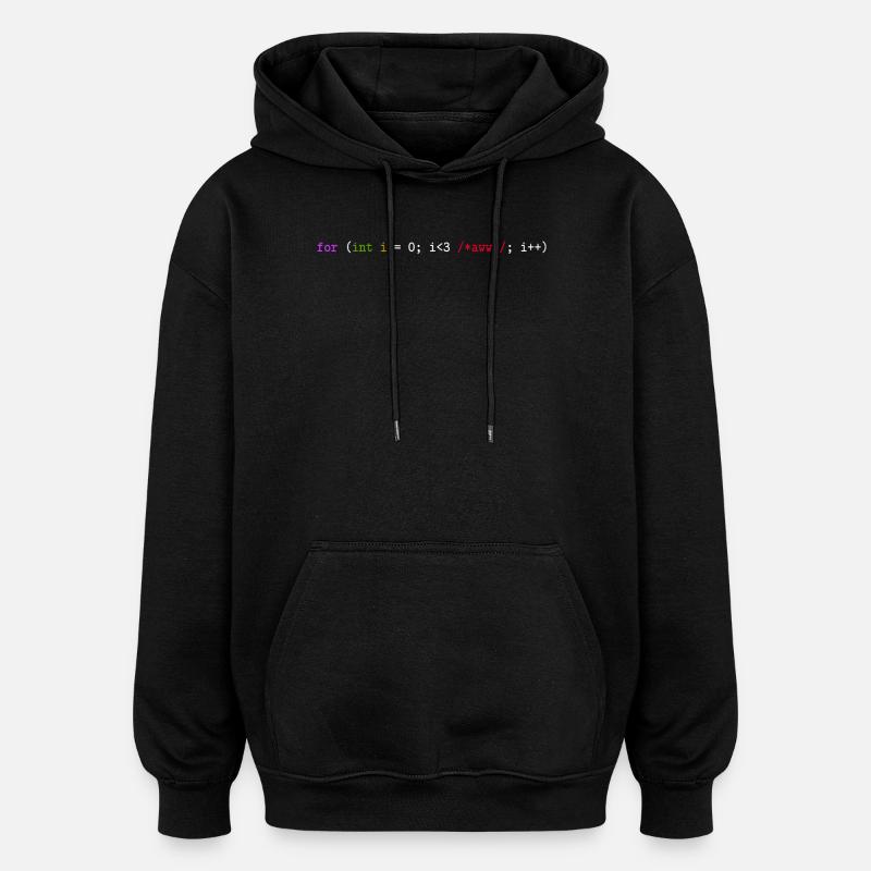 Programmierer, Software, Informatik, Developer - Oversized Unisex Hoodie - Schwarz