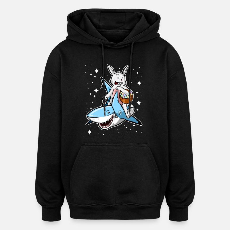 Galactic Easter! - Oversized Unisex Hoodie - black