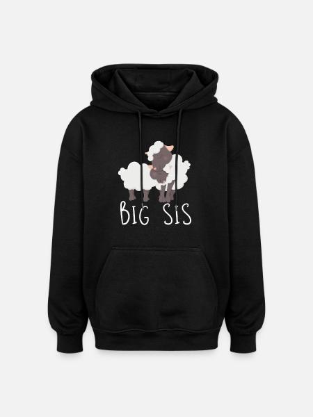 Big sister - Oversized Unisex Hoodie - black