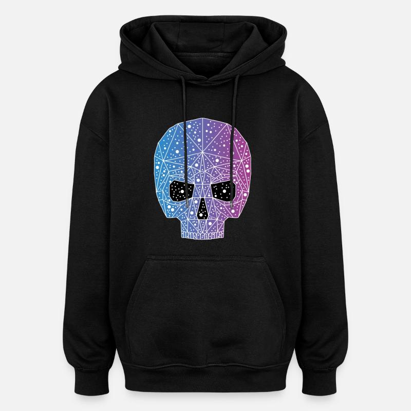 Galactic skull - Oversized Unisex Hoodie - black