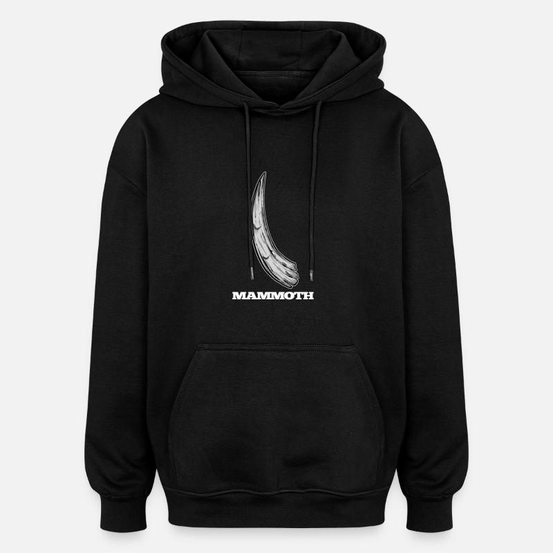 Mammut Elfenbein Stosszähne - Oversized Unisex Hoodie - Schwarz
