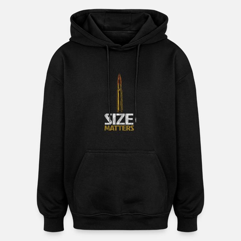 Munition mit starker Botschaft - Oversized Unisex Hoodie - Schwarz