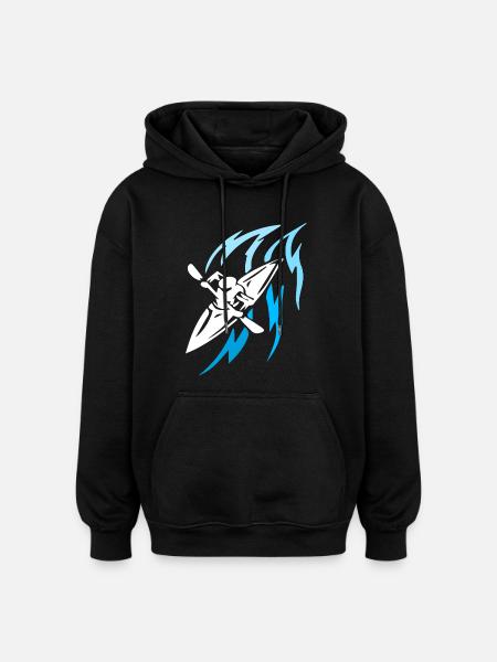 Kayak - Sport - Oversized Unisex Hoodie - black
